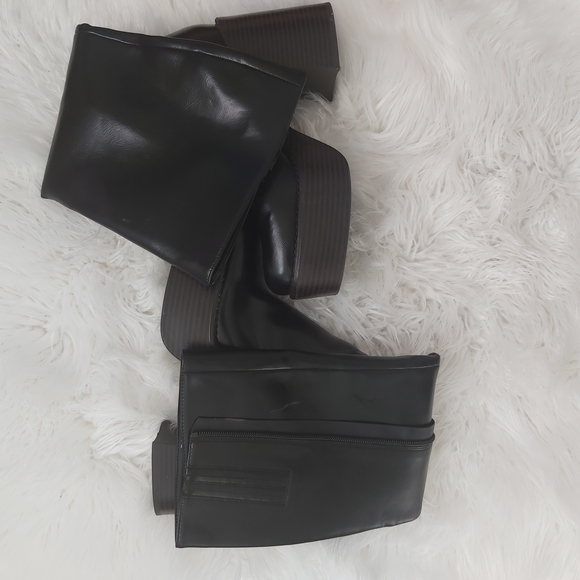 Call It Spring Black Heeled Boots - Picture 2 of 5